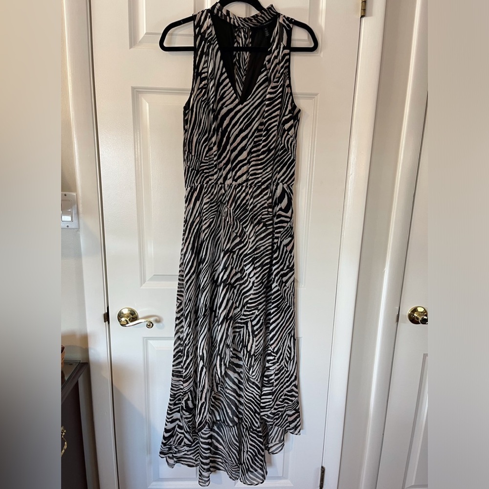 White House Black Market Animal Print Dress Size 8